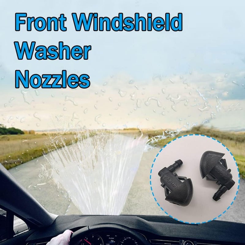 deemars Windshield Washer Nozzles Kit, Front Windshield Spray Nozzles Wiper Spray Washer Jet and Fluid Hose with Connectors for Honda Pilot 2009-2012 2014 2015, Replaces OEM #76810-SZA-A01ZA (76810-SZA-A01ZA) - Image 4